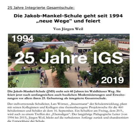 25 Jahre IGS - JMS